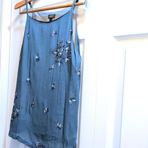 Blue Sleeveless Occasion Blouse. Sz 3.